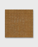 Load image into Gallery viewer, Linen Pocket Square in Brown/Orange Medallion
