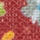 Linen Pocket Square in Red/Sky Floral