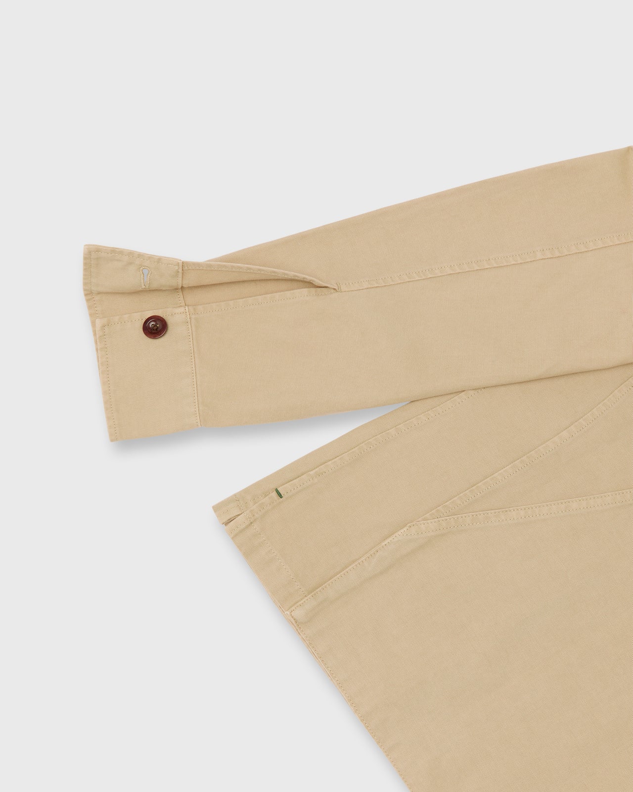 Military Jacket in Khaki Lightweight Canvas