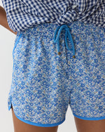 Load image into Gallery viewer, Boy Shorts in Blue Betsy Ann Liberty Fabric
