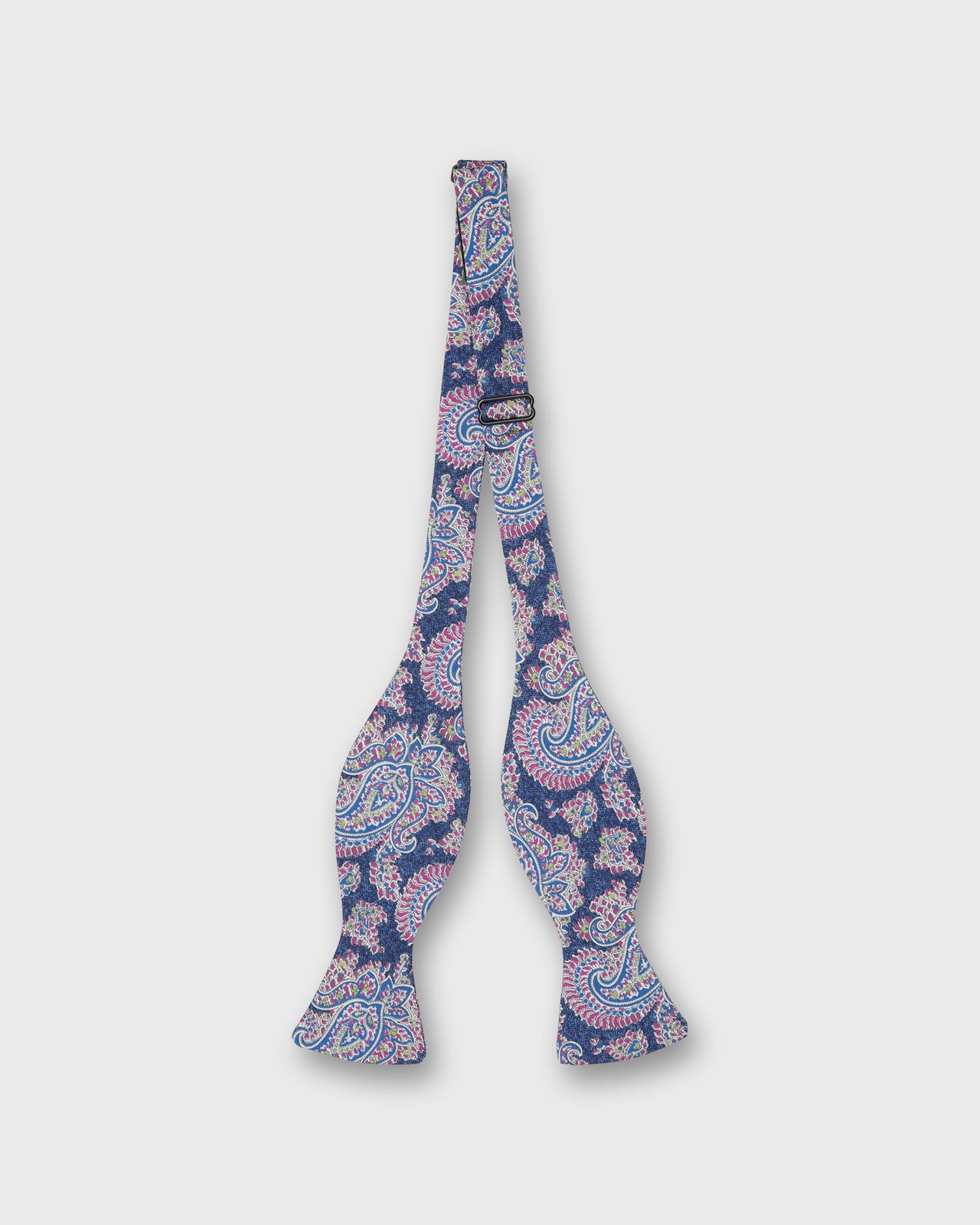 Silk Bow Tie in Navy Catherine Paisley