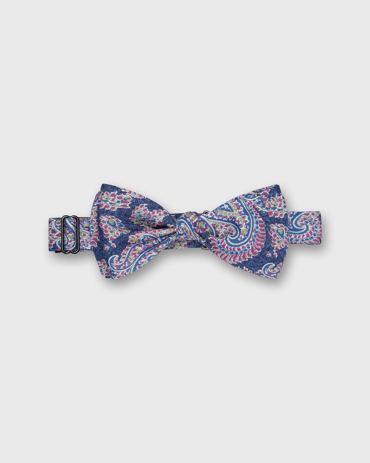 Silk Bow Tie in Navy Catherine Paisley
