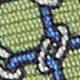 Silk Bow Tie in Sage Circle Links