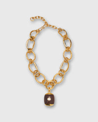 Beacon Charm Necklace in Acacia Wood