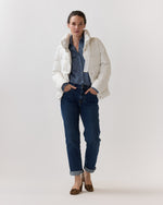 Load image into Gallery viewer, Sateen Nylon Short Jacket in White
