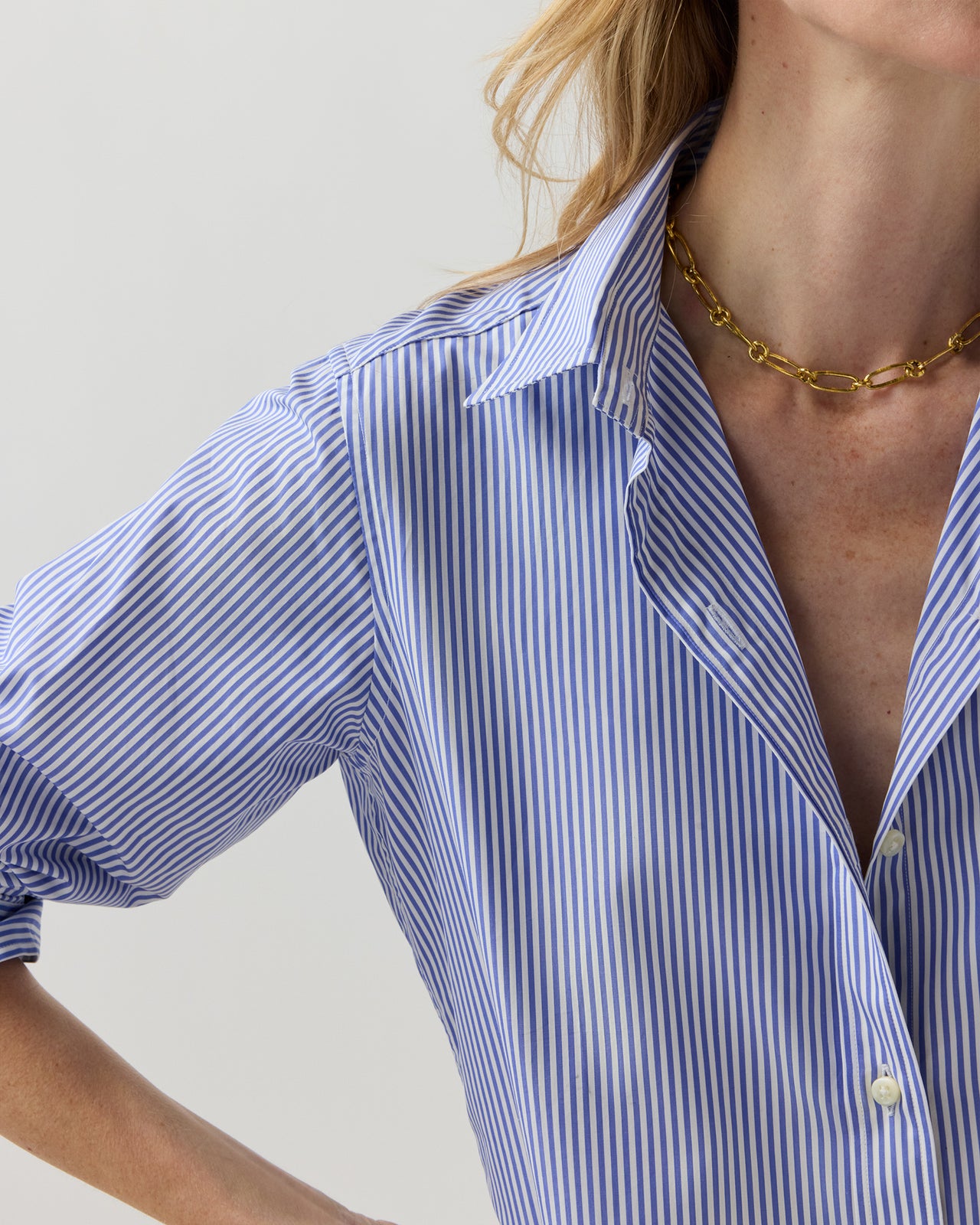 Bar A Charms Necklace in Gold