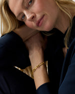 Load image into Gallery viewer, Bar A Charms Bracelet in Gold
