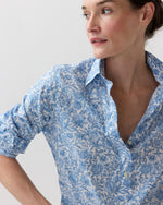 Load image into Gallery viewer, Tomboy Popover Shirt in Blue Sambourne Liberty Fabric
