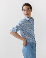 Load image into Gallery viewer, Tomboy Popover Shirt in Blue Sambourne Liberty Fabric
