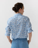 Load image into Gallery viewer, Tomboy Popover Shirt in Blue Sambourne Liberty Fabric
