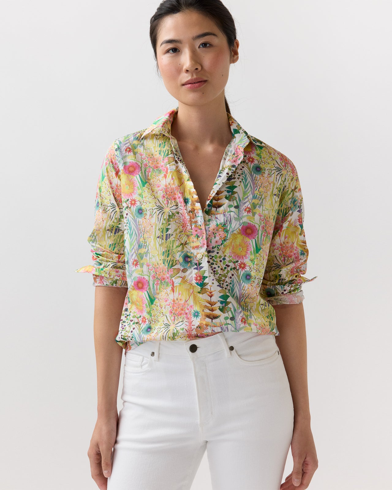 Tomboy Popover Shirt in Multi Tresco Liberty Fabric