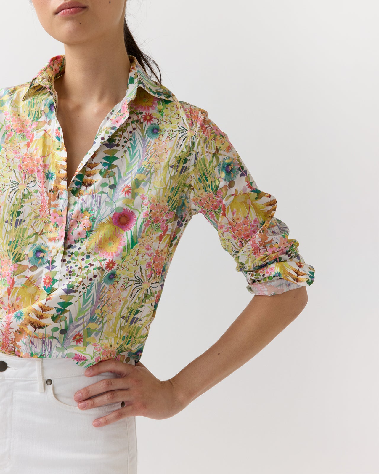 Tomboy Popover Shirt in Multi Tresco Liberty Fabric