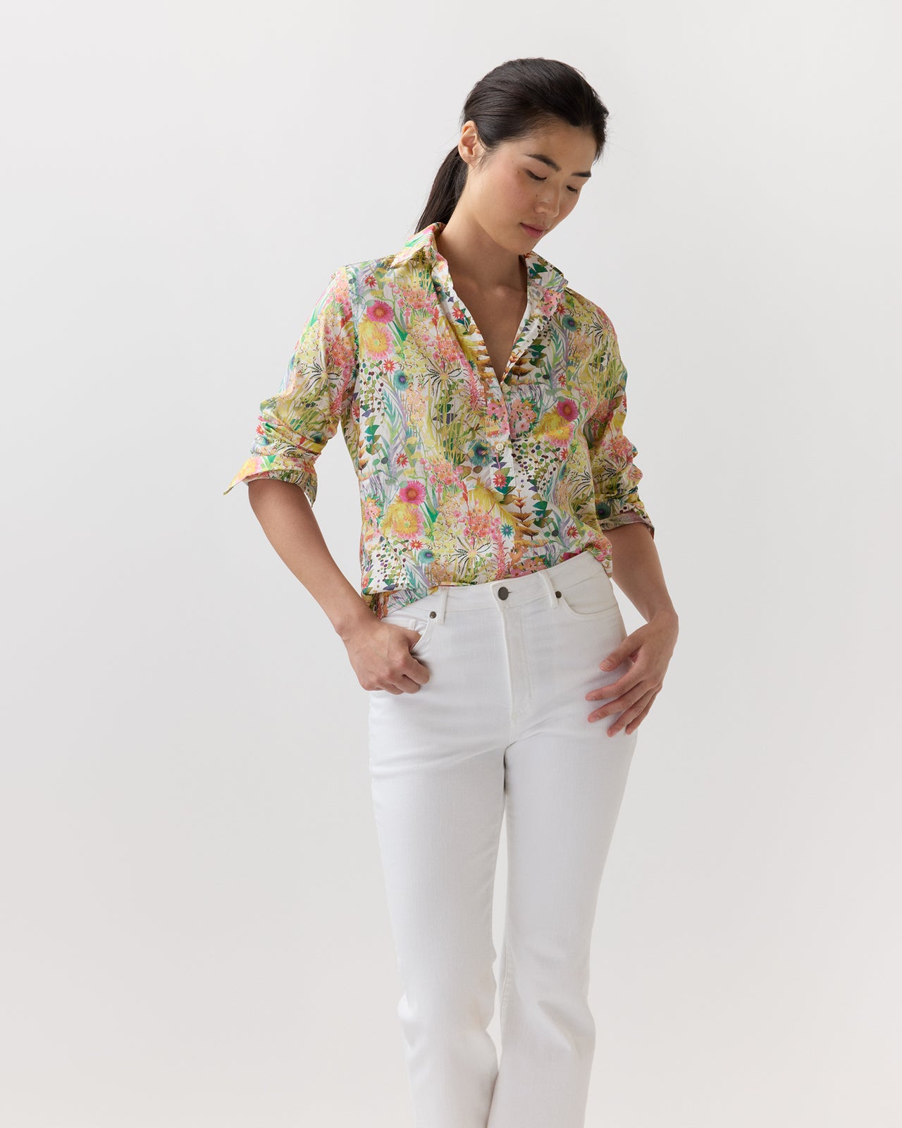 Tomboy Popover Shirt in Multi Tresco Liberty Fabric