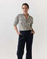 Load image into Gallery viewer, Western Shirt in Alabaster/Multi Tapestry Liberty Fabric
