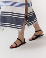Load image into Gallery viewer, Gasira V-Neck Caftan in Marina Blue

