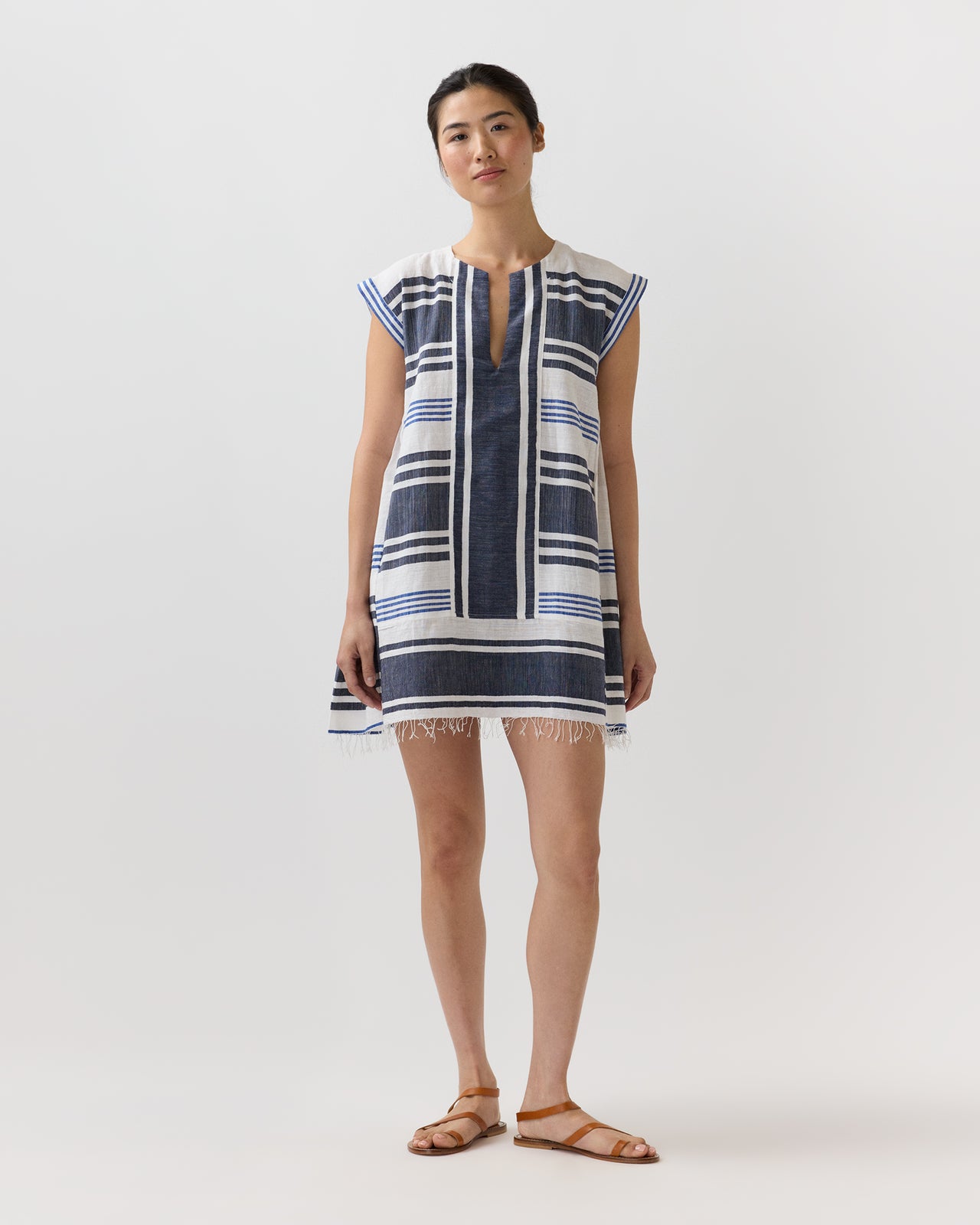 Elina Caftan in Marina Blue