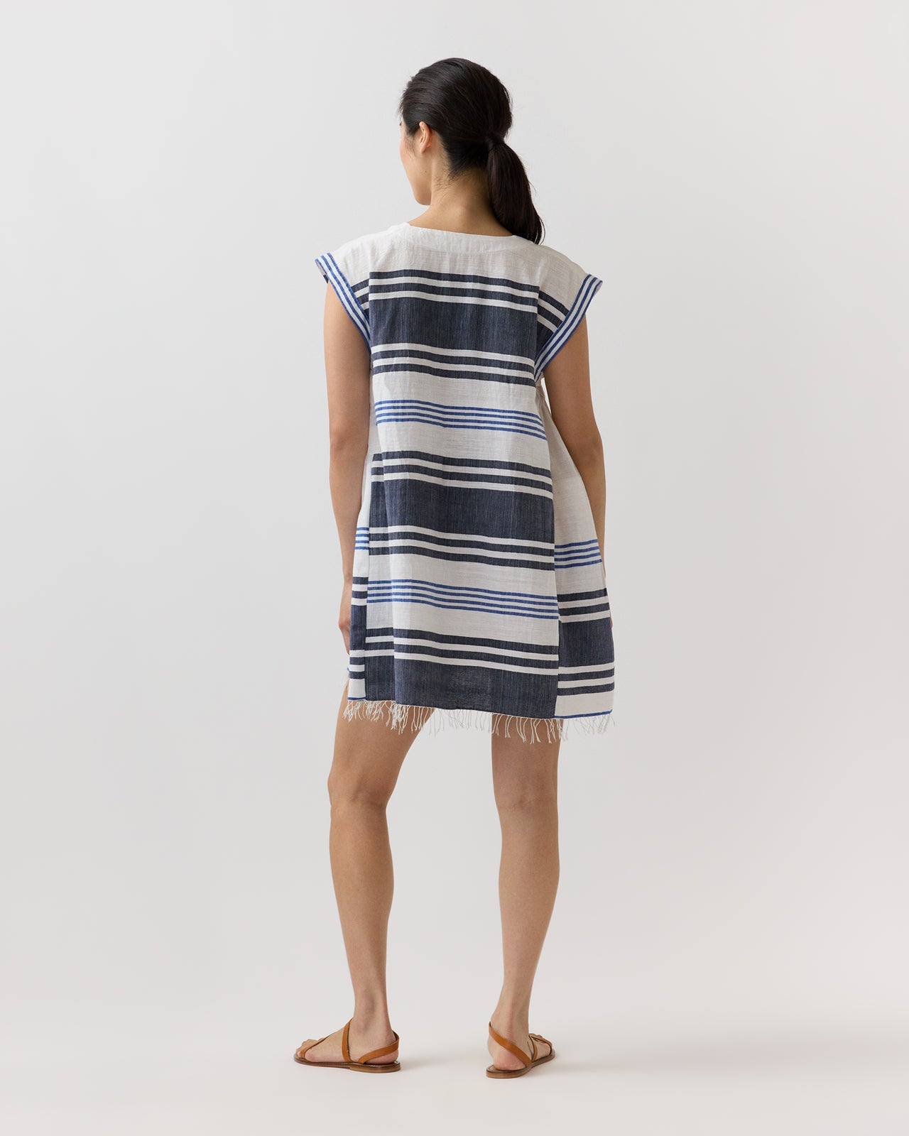 Elina Caftan in Marina Blue