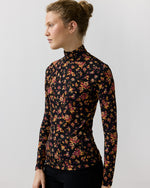 Load image into Gallery viewer, Aurelia Turtleneck in Noir Floral
