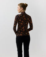 Load image into Gallery viewer, Aurelia Turtleneck in Noir Floral
