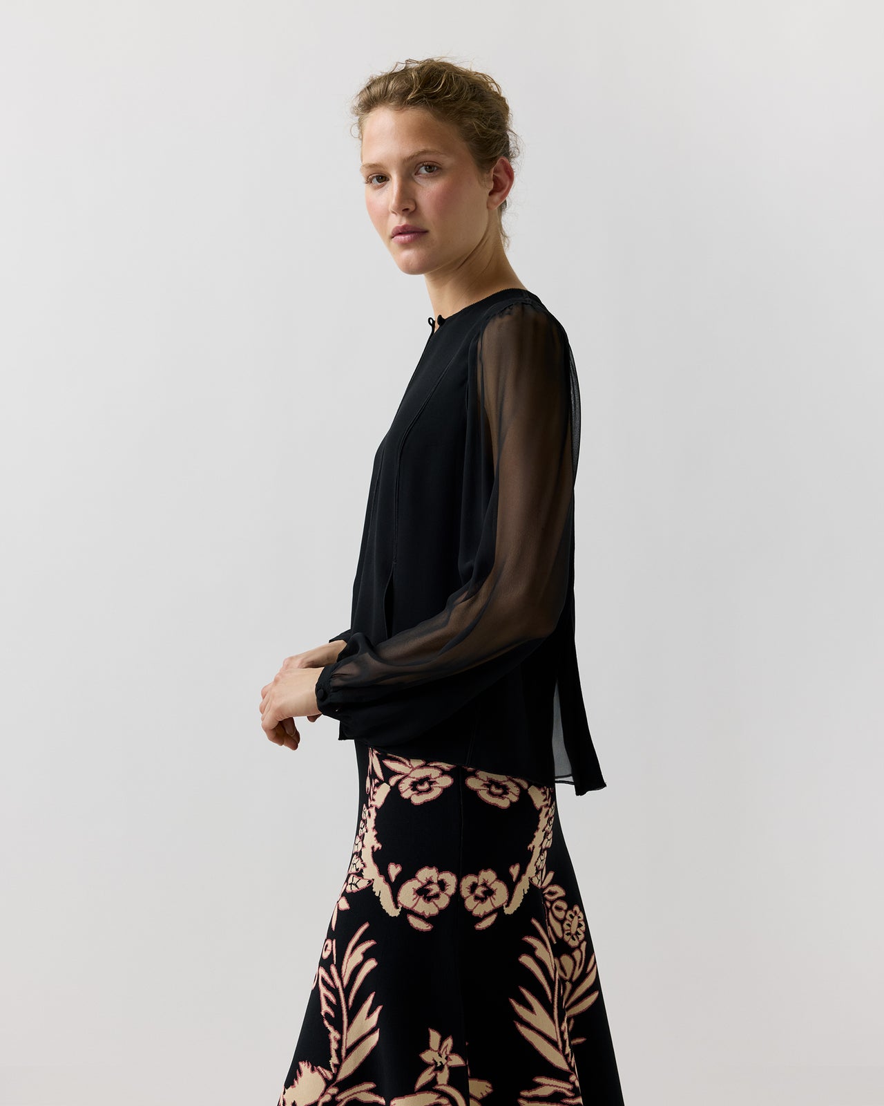 Lucette Blouse in Noir