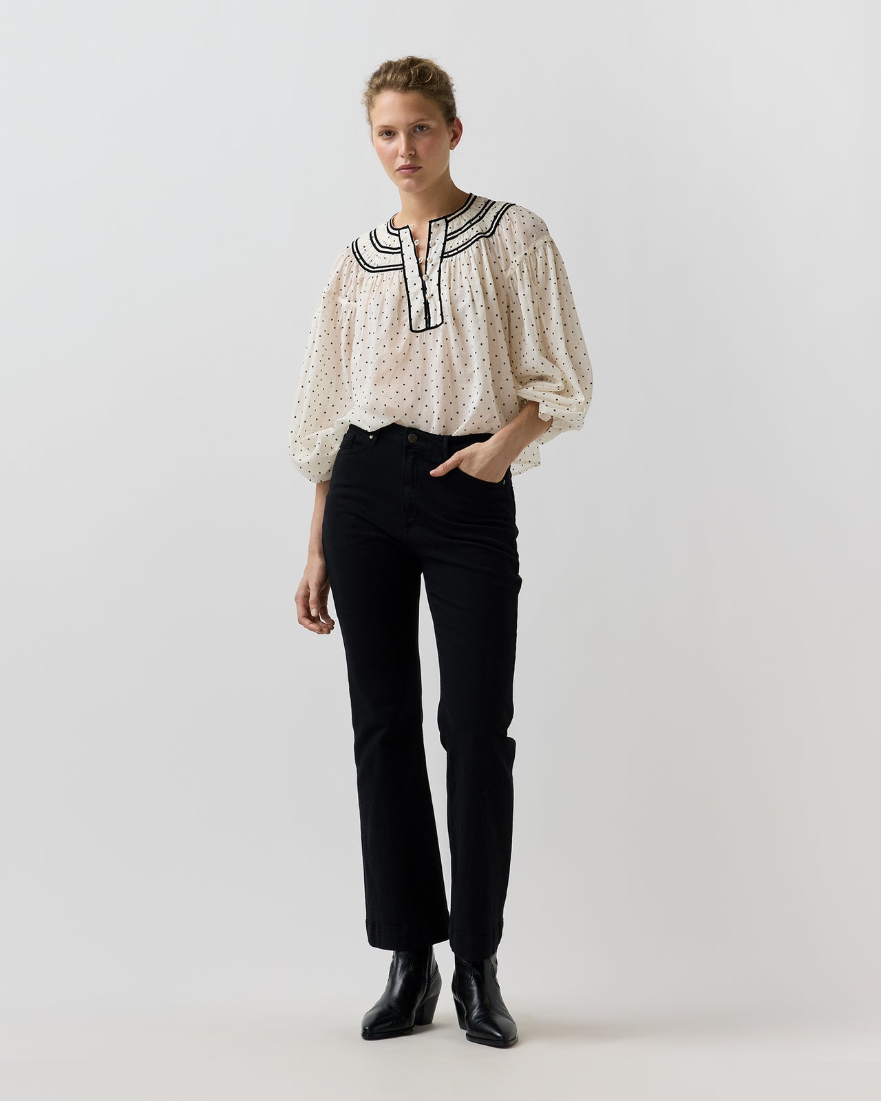 Klara Blouse in Blanc