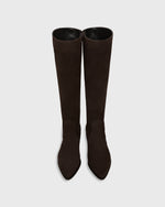 Load image into Gallery viewer, Eliza Western Boot in Chocolate Suede
