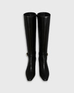 Load image into Gallery viewer, Buckle Tall Boot in Black Leather

