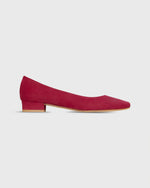 Load image into Gallery viewer, Cecelia Flat in Deep Red Suede
