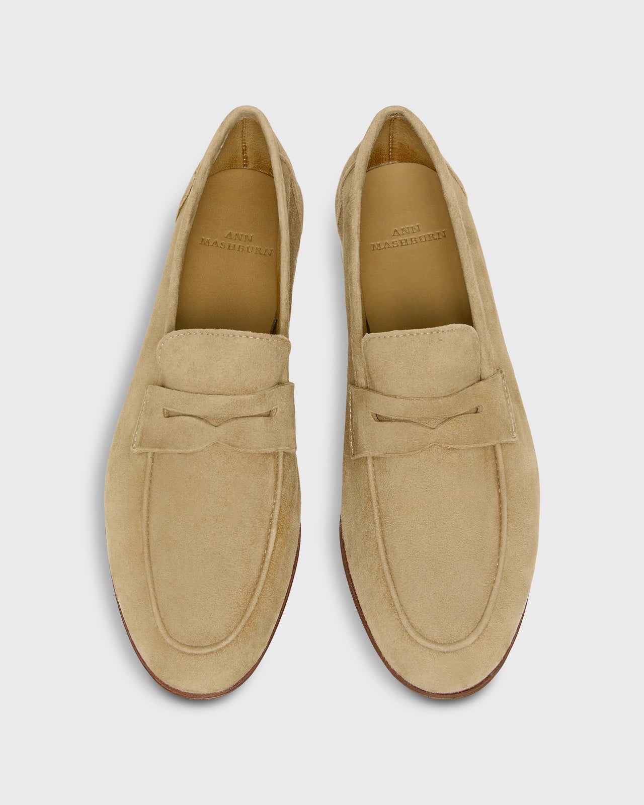 Mia Loafer in Light Camel Suede