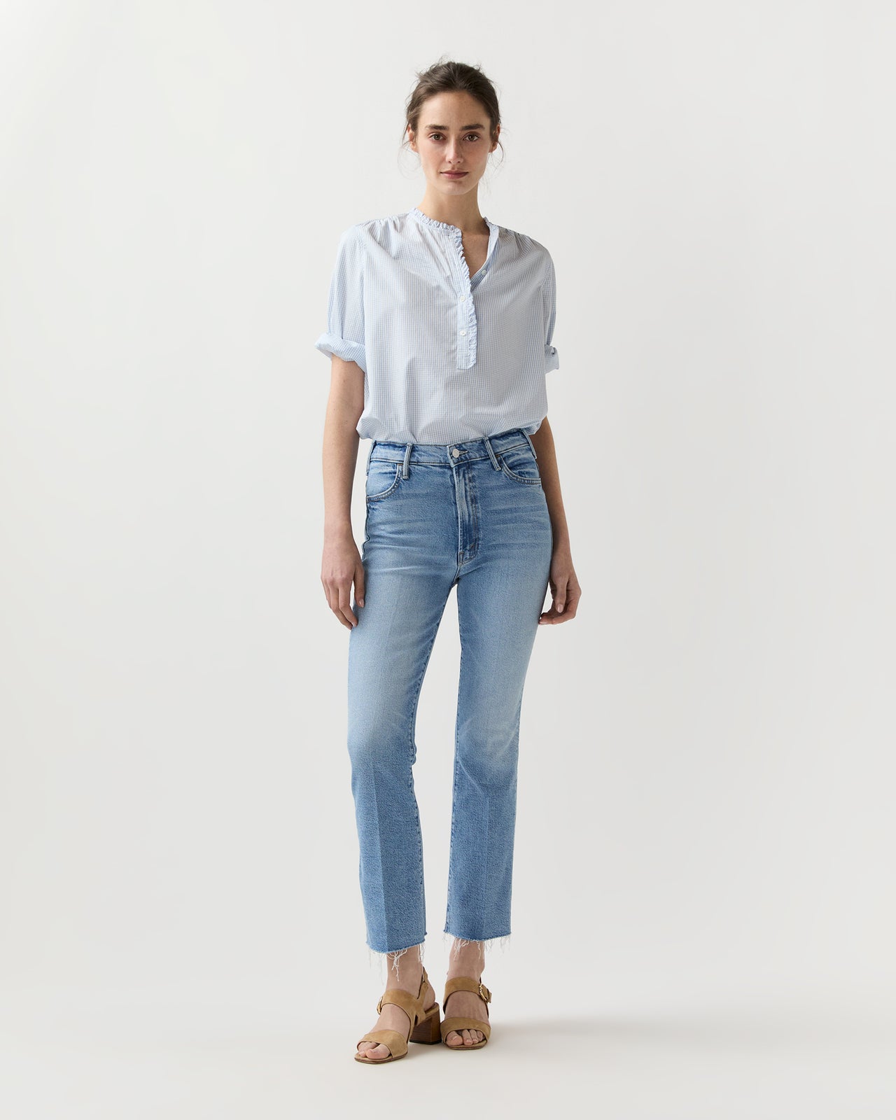 The Hustler Ankle Fray Jean in Sow Surreal