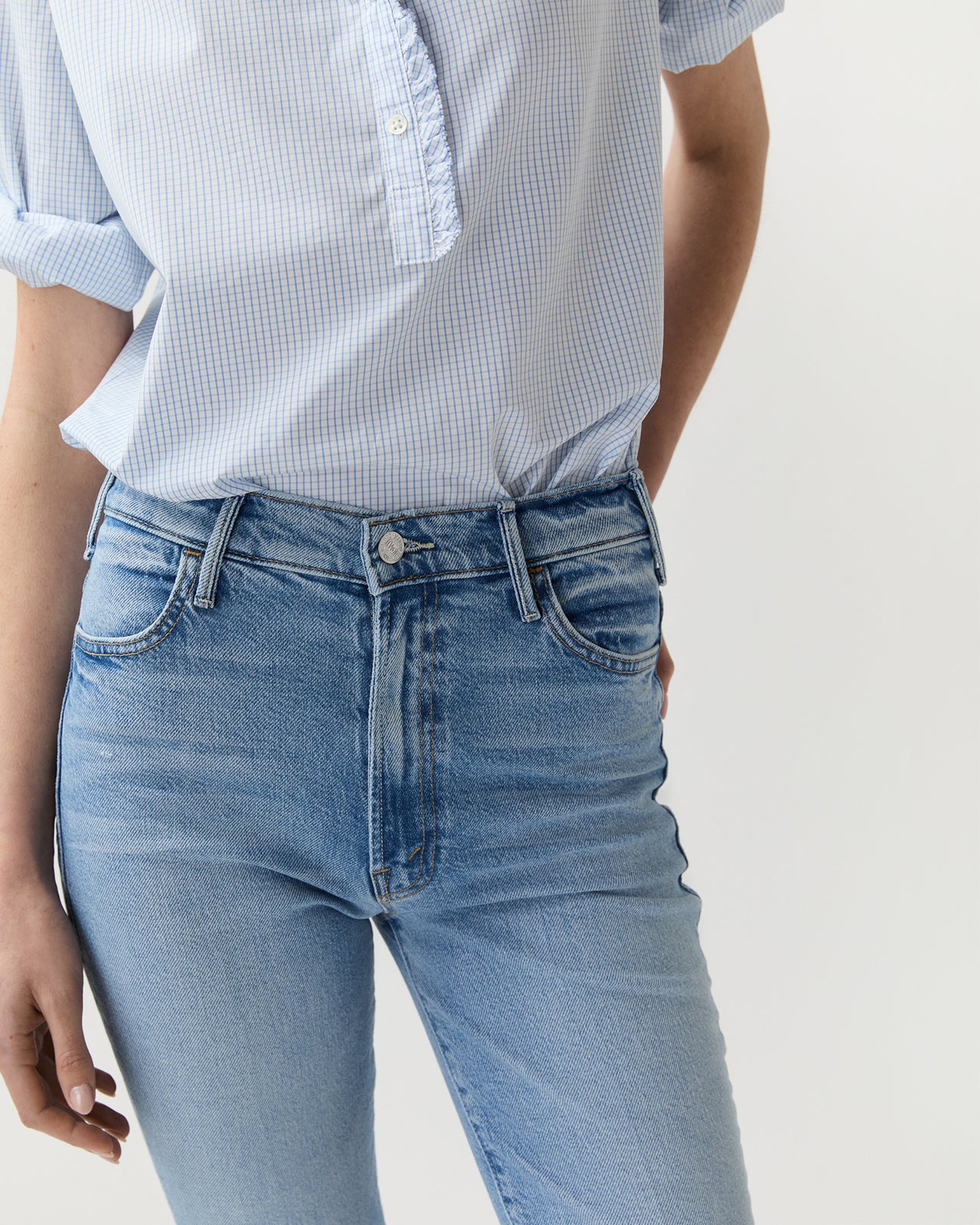 The Hustler Ankle Fray Jean in Sow Surreal
