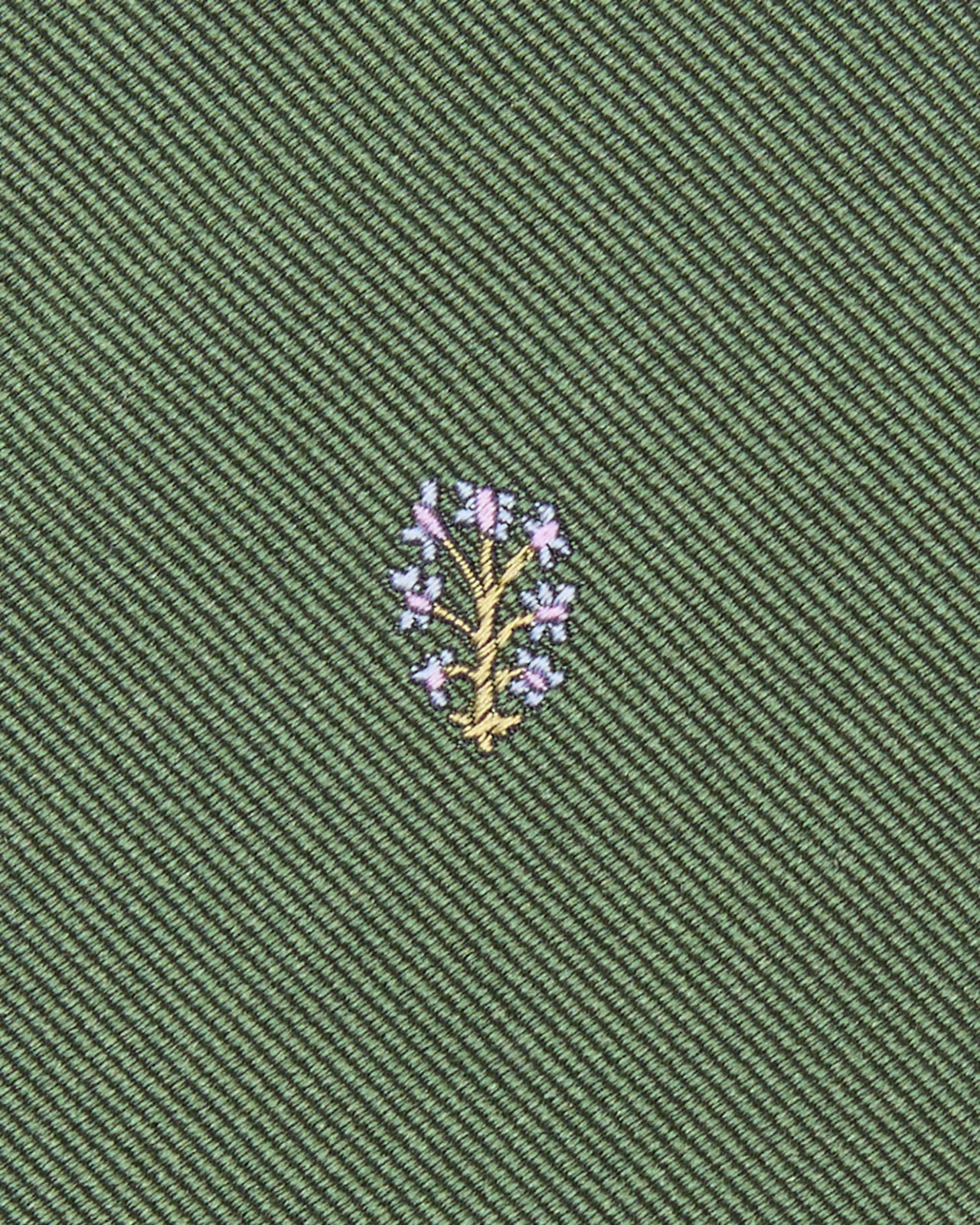 Silk Club Tie in Lovat Tree Of Life