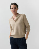 Load image into Gallery viewer, Connor Sweater in Crema Cotton/Silk
