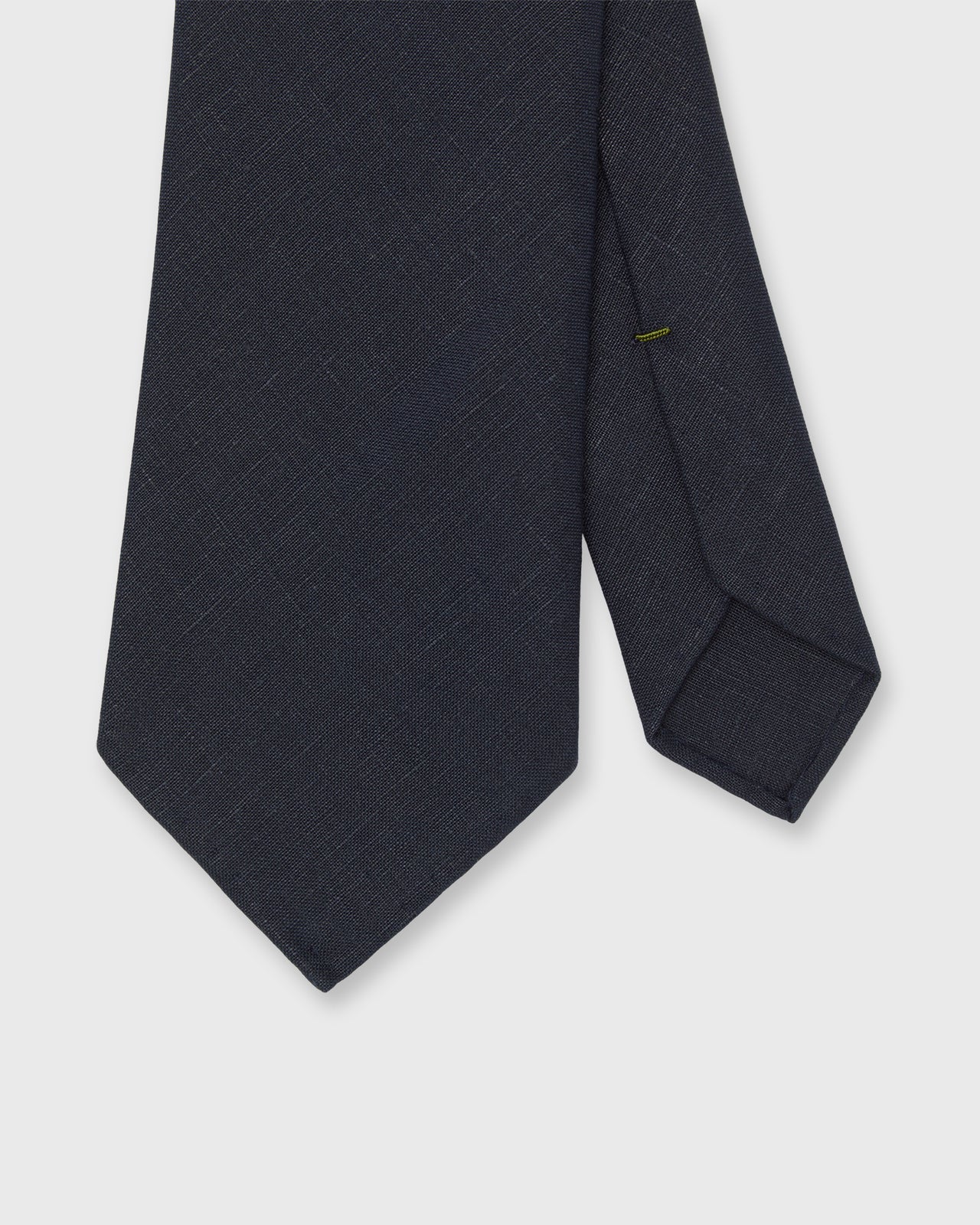 Linen Woven Tie in Dark Navy