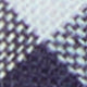 Cotton Woven Tie in Navy/Red/Brown Madras