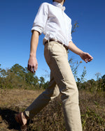 Load image into Gallery viewer, Garment-Dyed Brush Pant in Khaki Canvas
