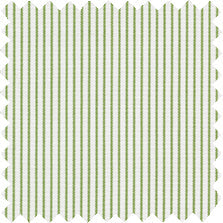 Made-to-Order Anaya Popover Dress in Green Hairline Stripe Poplin