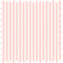 Made-to-Order Mandarin Tunic in Light Pink Small Bengal Stripe Poplin