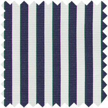 Made-to-Order Anaya Popover Dress in Navy Bengal Stripe Poplin