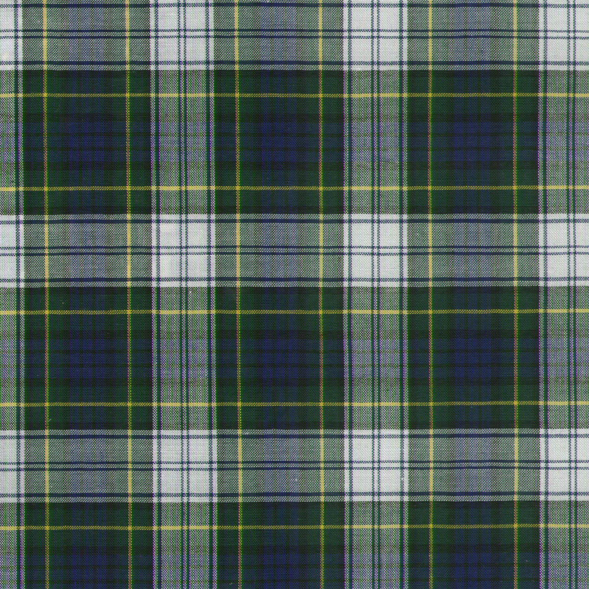 Made-to-Order Fabric in Navy/Green Gordon Tartan Poplin