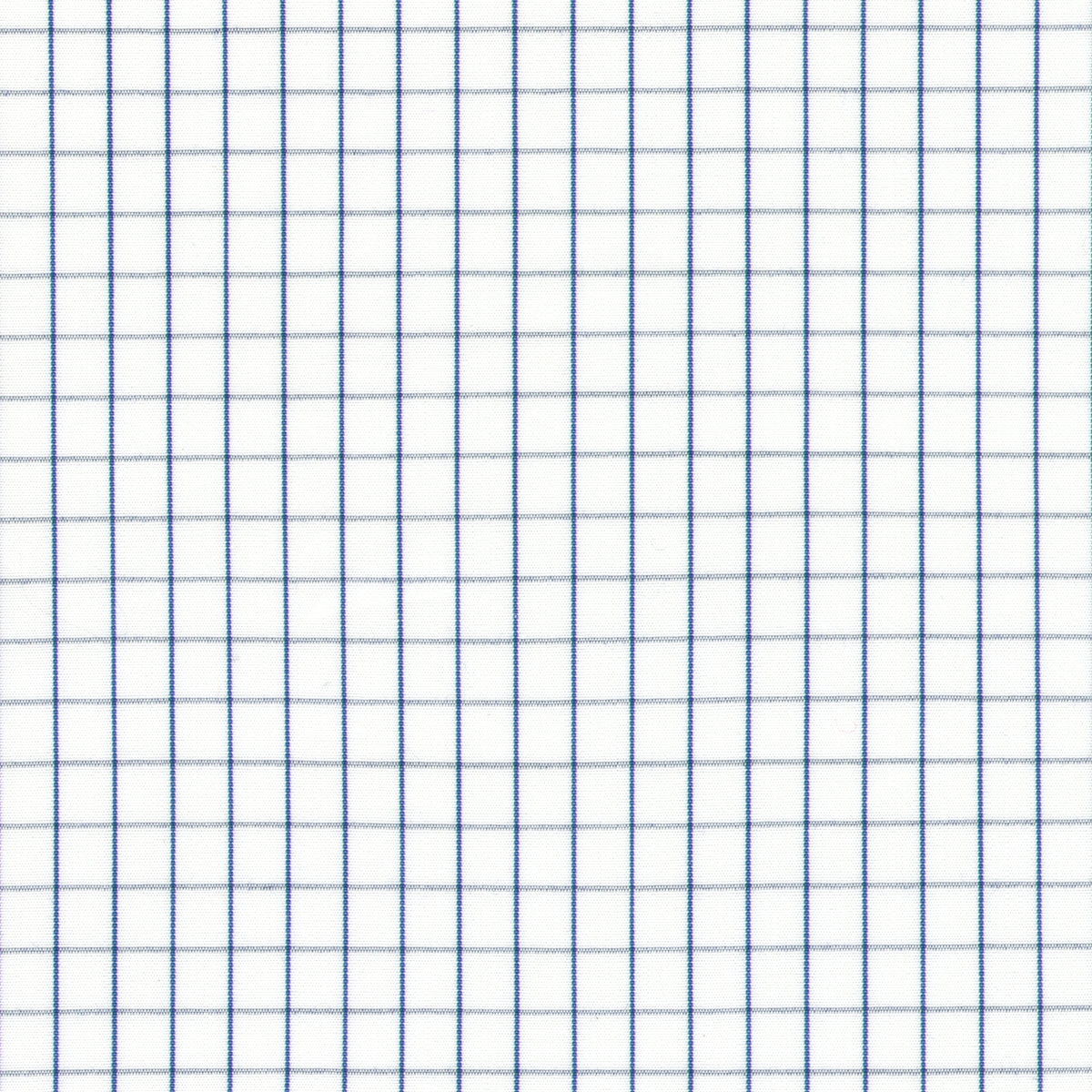 Made-to-Order Fabric in White/Blue Graph Check Poplin