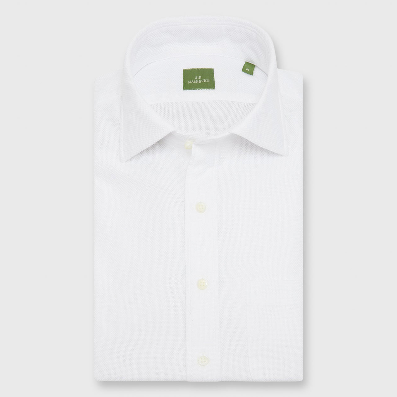 Made-to-Measure Shirt in White Cellulare