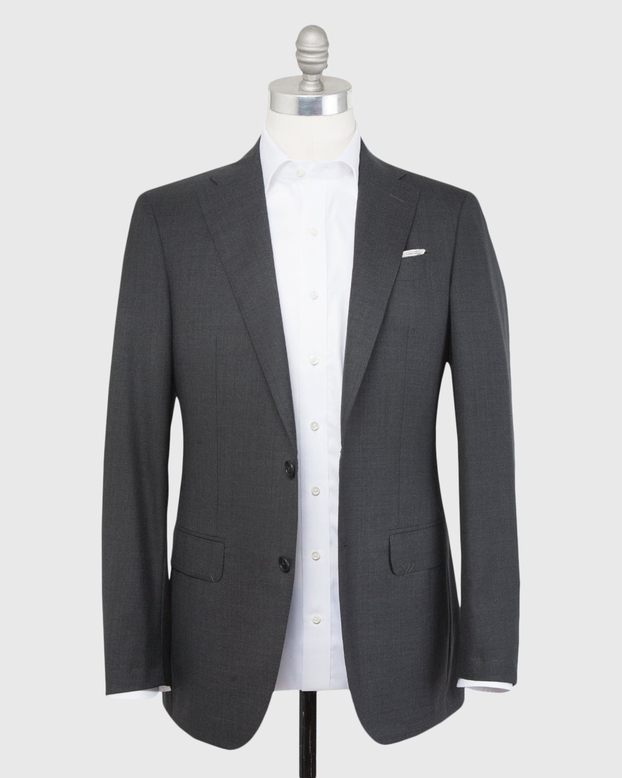 Kincaid No. 3 Suit Charcoal Grey Sharkskin