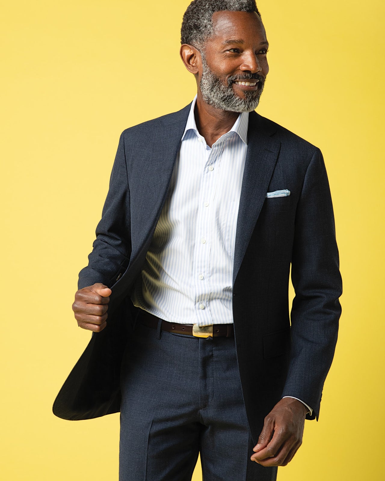 Kincaid No. 3 Suit in Air Force Blue High-Twist
