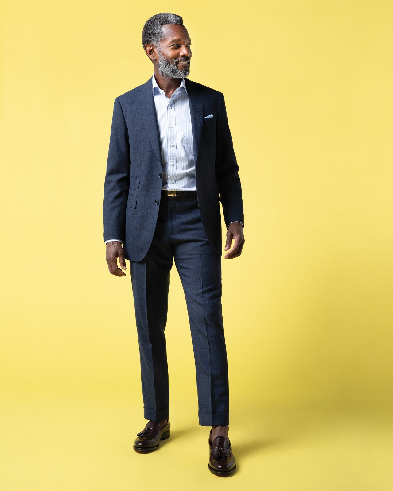 Kincaid No. 3 Suit in Air Force Blue High-Twist