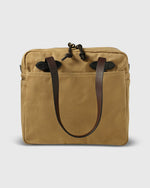 Load image into Gallery viewer, Zip-Top Tote Bag Tan
