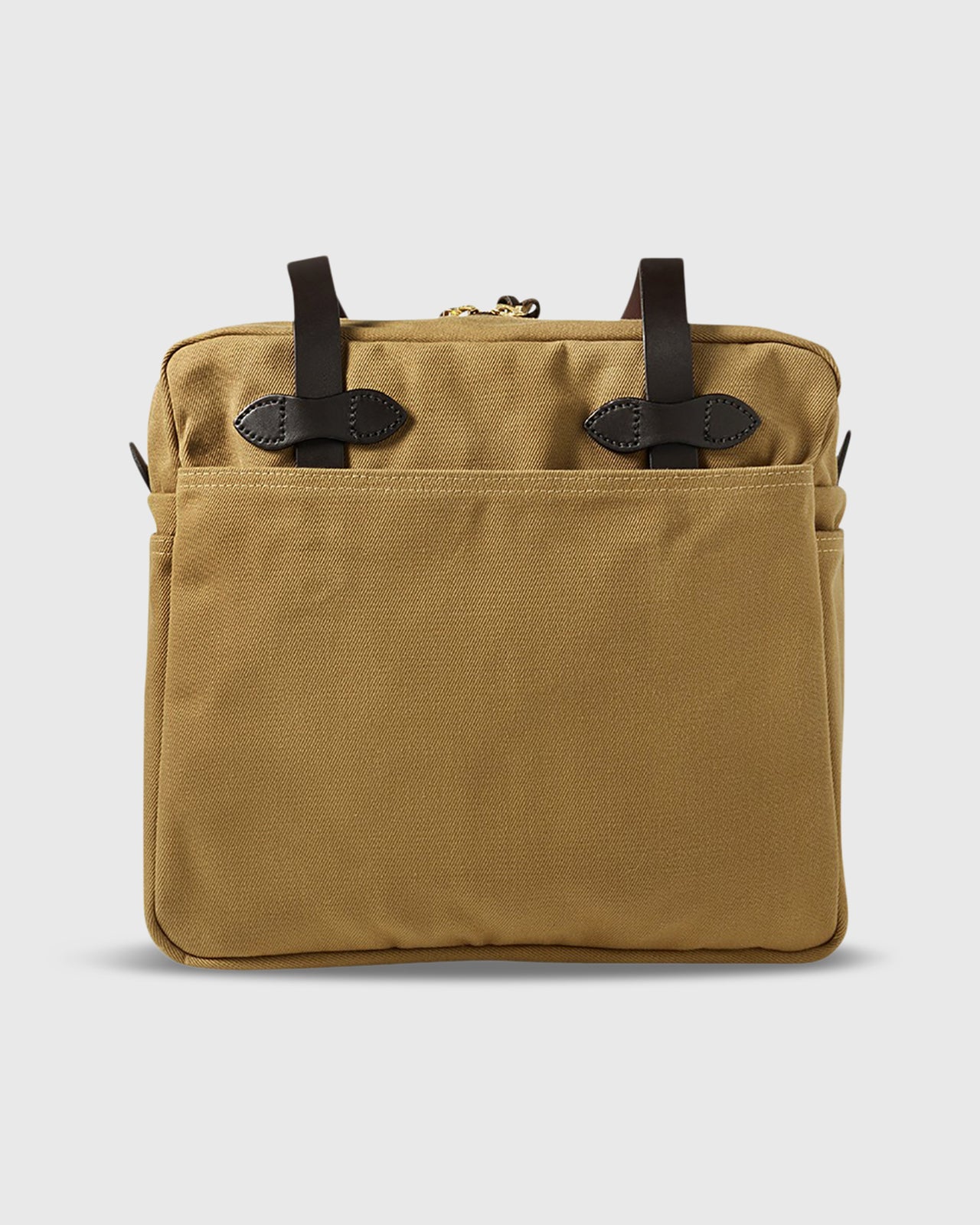 Zip-Top Tote Bag Tan