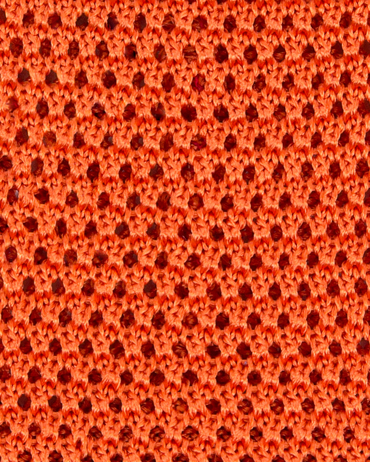 Silk Knit Tie Orange