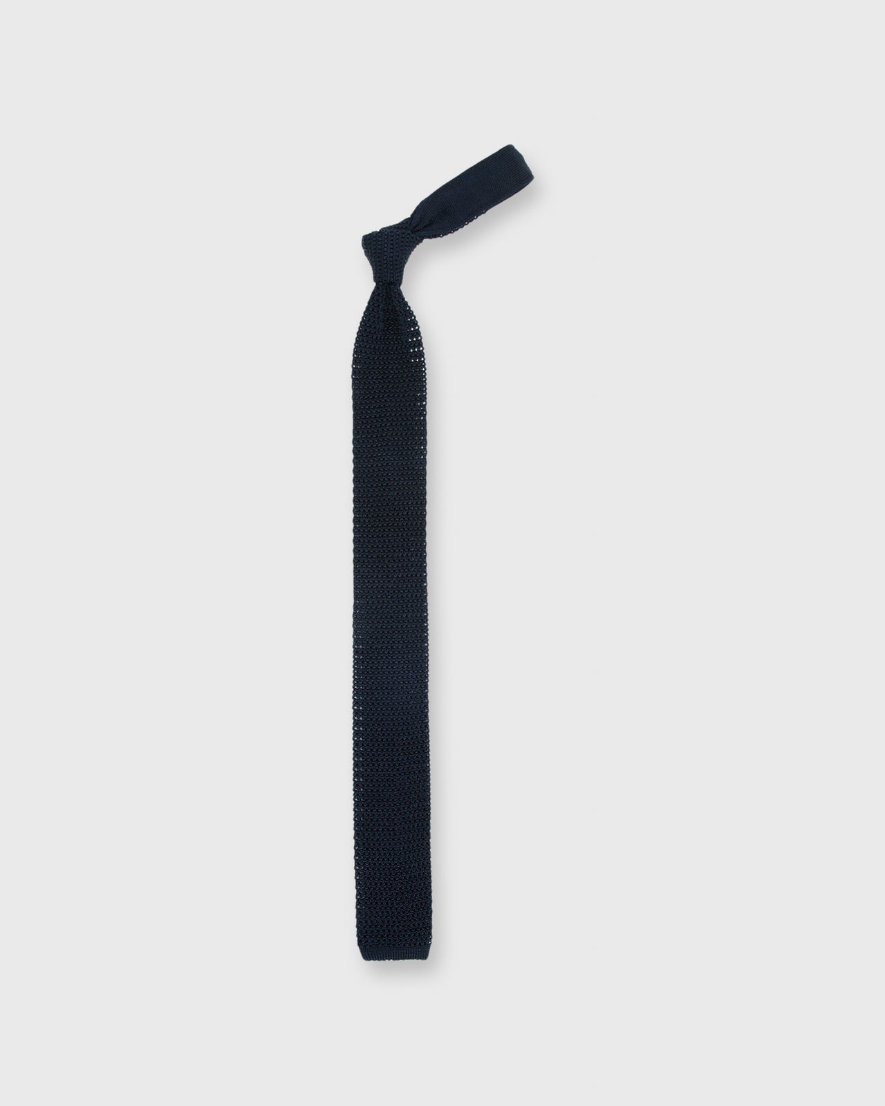 Silk Knit Tie Dark Navy