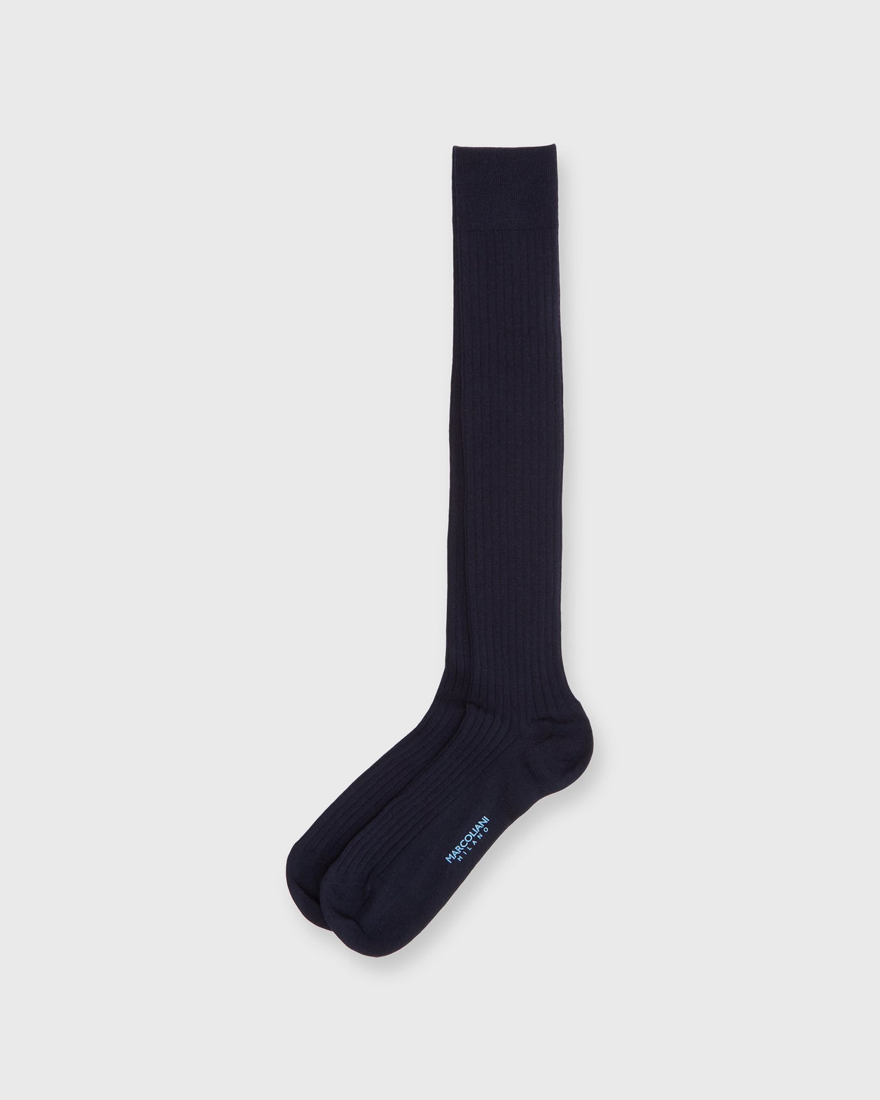 Over-The-Calf Dress Socks in Navy Extra Fine Merino